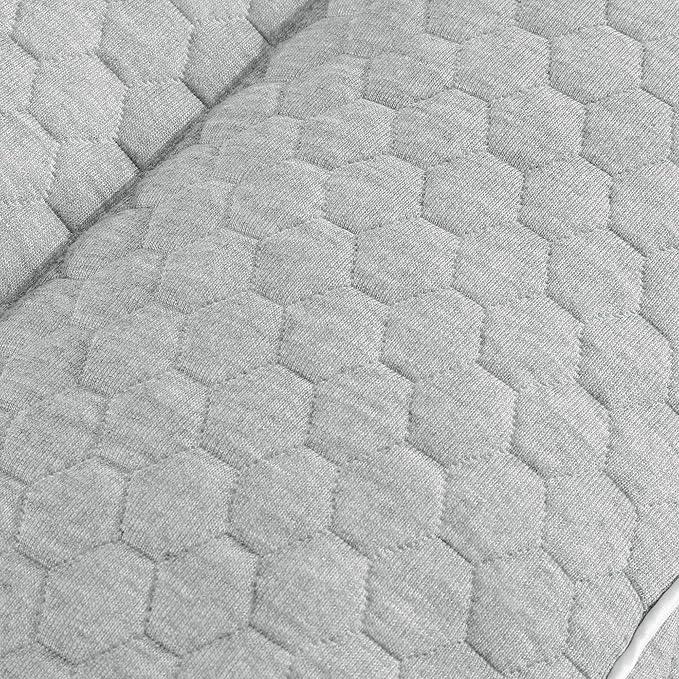 HOMBYS Shredded Memory Foam Knee Pillow for Side Sleepers, 5.5" Height Pillow Between Legs Spine & Relieves Pressure Hip & Leg Elevation, Supportive Pillow for Pregnancy, Sciatica,Light Grey