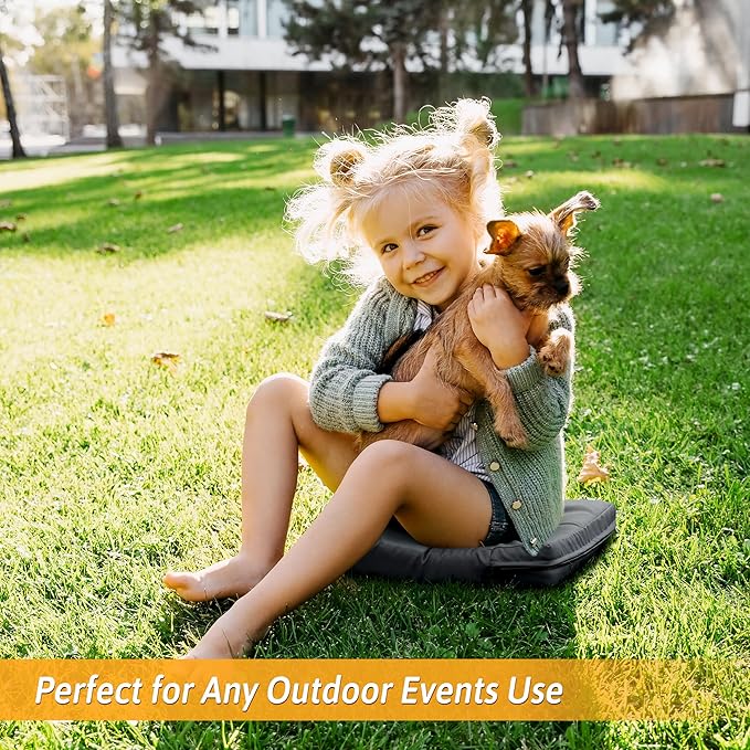 2 Pcs Stadium Seat Cushions Water-Repellent Bleacher Seat Cushions Indoor & Outdoor Seat Cushion for Bleachers Portable Stadium Cushion for Sports Events, Office Chairs, Beaches