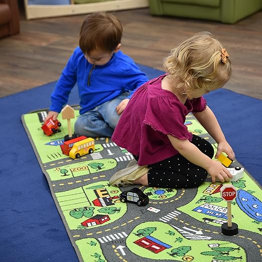 Learning Carpets Giant Road LC124, White