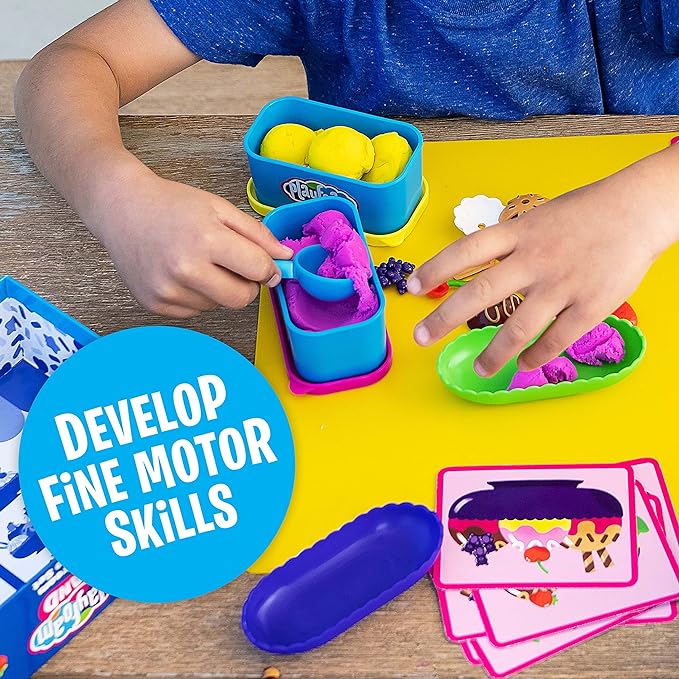 Educational Insights Playfoam Sand Ice Cream Sundae Set, Play Sand, Sensory Toy, Gift for Kids Ages 3+