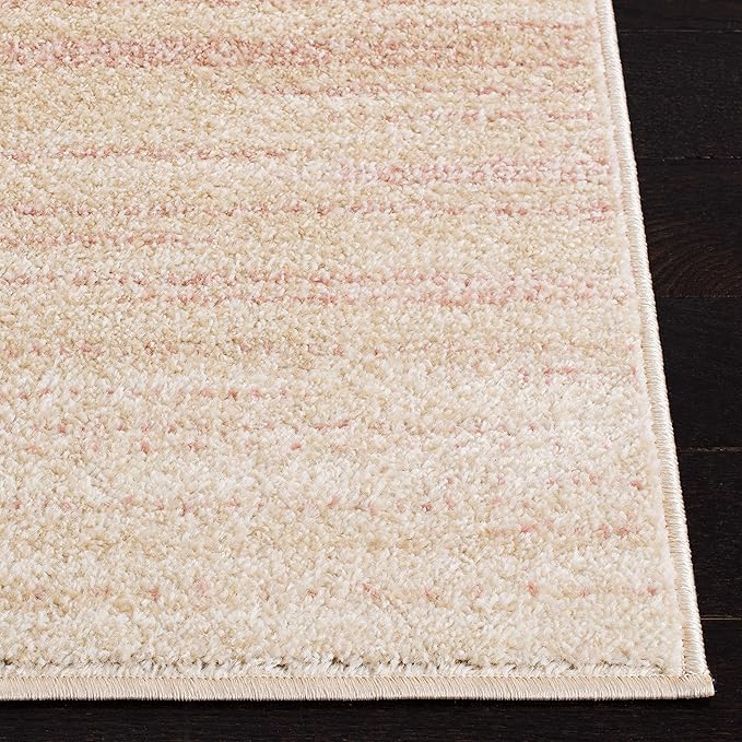 SAFAVIEH Adirondack Collection Runner Rug - 2'6" x 6', Pink & Ivory, Modern Ombre Design, Non-Shedding & Easy Care, Ideal for High Traffic Areas in Living Room, Bedroom (ADR142U)