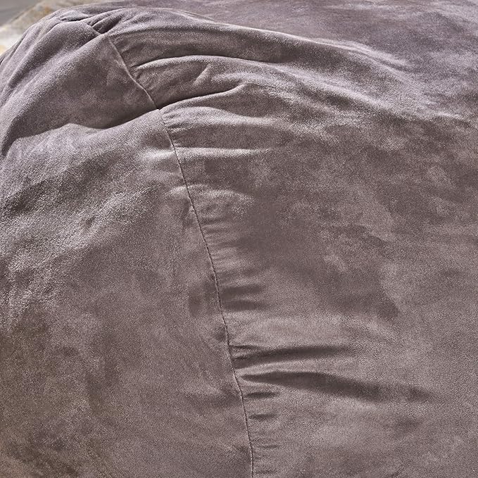 Christopher Knight Home Nyla Fabric Bean Bag, Charcoal, Small