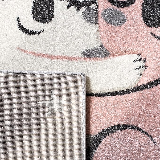 SAFAVIEH Carousel Kids Collection Runner Rug - 2' x 8', Grey & Ivory, Koala Design, Non-Shedding & Easy Care, Ideal for High Traffic Areas for Boys & Girls in Playroom, Nursery, Bedroom (CRK195F)