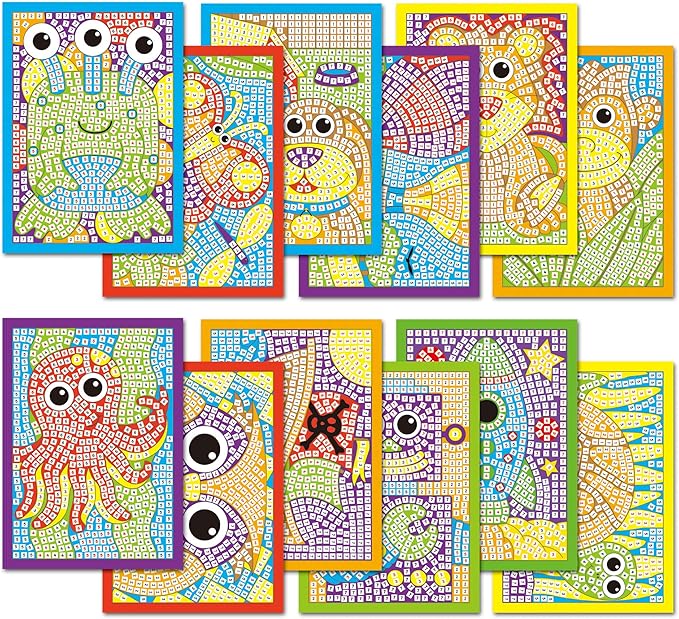 Galt Toys, Mega Mosaics, Kids' Craft Kits, Muliti Foam Pictures, Ages 5 Years Plus