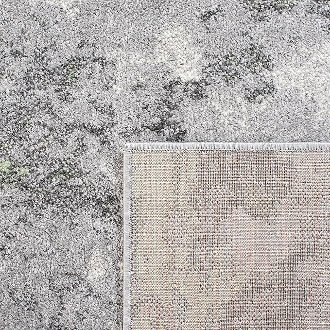 SAFAVIEH Adirondack Collection Runner Rug - 2'6" x 6', Green & Grey, Modern Abstract Design, Non-Shedding & Easy Care, Ideal for High Traffic Areas in Living Room, Bedroom (ADR134F)