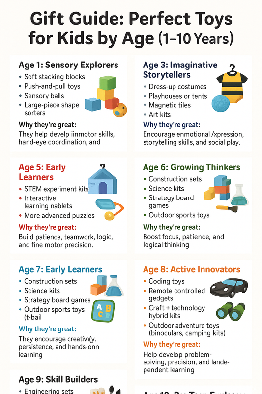 Gift Guide: Perfect Toys for Kids by Age (1–10 Years)