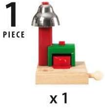 Brio Magnetic Bell Signal, Green - Accessory for Toy Train Sets, Ages 3 and Up