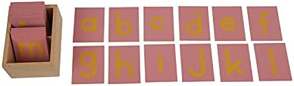 Toys for 3 Year Old Language Learning Materials for Children Lower and Capital Case Sandpaper Letters