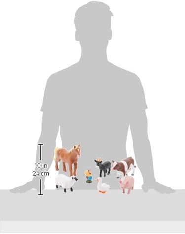 Learning Resources Jumbo Farm Animals, Animal Toy Set for Toddlers, 7 Pieces, Ages 18 Mos+