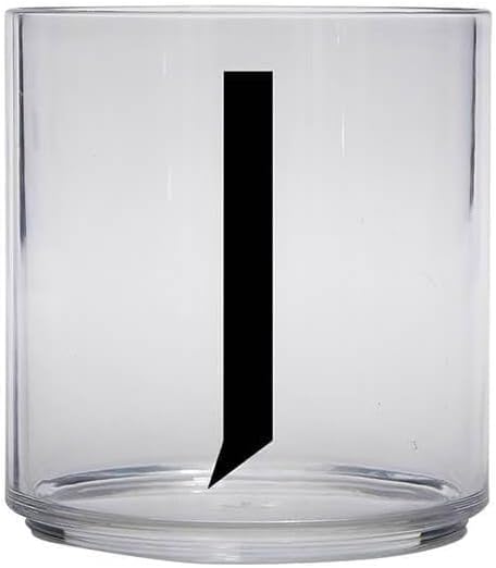Design Letters Tritan Dinnerware Cups for Kids A-Z 6 Oz| Kids Glass Designed in Denmark for Baby feeding | Toddler Cup for Drinking | Unbreakable Tableware for Baby|Stackable Tumbler Cup BPA/BPS Free