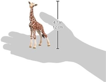 Schleich Wild Life Giraffe Calf Animal Figurine - Realistic and Highly Detailed Baby Giraffe Toy Figure, Fun and Educational Play for Boys and Girls, Gift for Kids Ages 3+