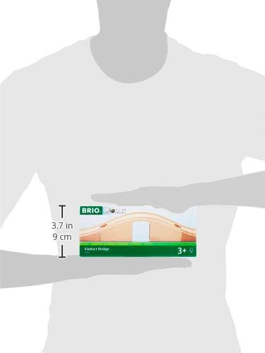 BRIO World 33351 - Viaduct Bridge | 3-Piece Wooden Toy Train Set Accessory | Ideal for Kids Ages 3 and Up | FSC-Certified Wood | Compatible with All Train Sets