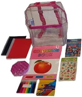 Gracewaters Kids Backpack with 6 Activity Accessories Included (Pink)