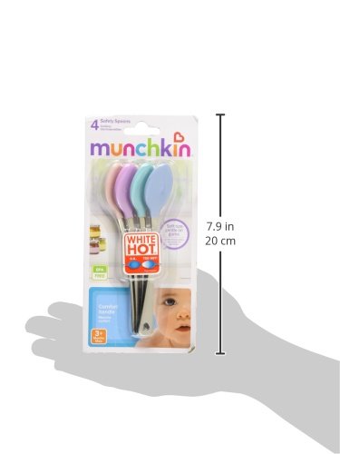 Munchkin® White Hot® Safety Baby Spoons, 4 Pack
