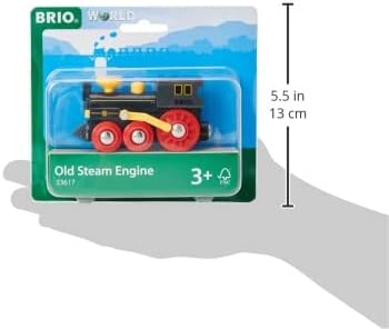 BRIO Old Steam Engine - Authentic Piston Action Toy | Ideal for Imaginative Play | Fully Compatible Wooden Railway Sets | Perfect for Ages 3+