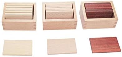 Adena Montessori Baric Tablets with Box Montessori Homeschooling Sensorial Materials for Toddlers