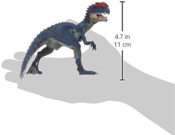 Schleich Dinosaurs, Jurassic Era velociraptor Dinosaur Toys for Boys and Girls, Dilophosaurus Toy Figure, Ages 4+