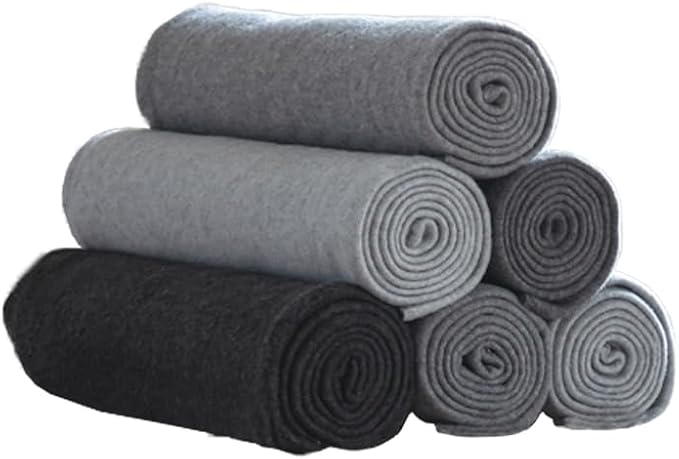 Fleece Throw Blankets Bulk Fleece Blankets Solid Wholesale Lightweight Warm Soft for Pet Bed Sofa Couch Office Wedding Gifts Travel Seasons Assorted #13 50x60 Inches Pack of 6