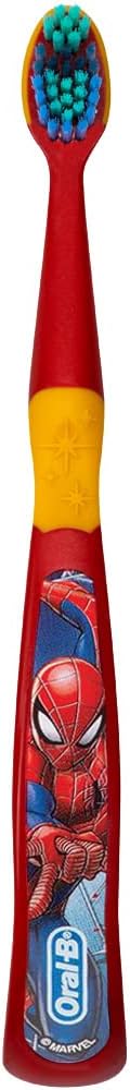 Colgate Marvel Spider-Man Toothbrush, 3+ YRS, Extra Soft (Colors & Characters Very) - Pack of 4