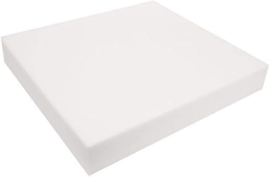 FoamRush 0.5" H x 24" W x 24" L Upholstery Foam Cushion High Density (Square Foam for Dining Chairs, Chair & Wheelchair Seat Cushion Replacement)