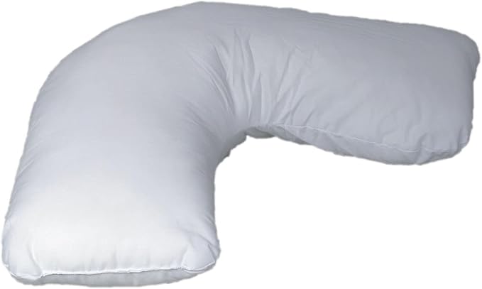 DMI Body Pillow, Side Sleeper Pillow and Pregnancy Pillow with Contoured Support to Eliminate Neck, Back, Hip, Joint Pain and Sciatica Relief with Removable Washable Cover, Firm, U Shape Neck Pillow