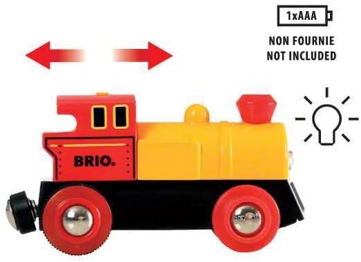 BRIO World Battery Operated Action Train - Dynamic 3 Piece Toy Train Set | Perfect for Kids Ages 3+ | Fun and Educational | Compatible with All Railway Toys
