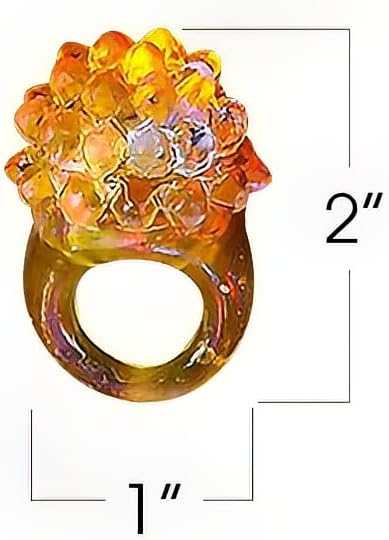 ArtCreativity Light Up Bumpy Rings for Kids, Set of 12, Flashing Accessories for Boys & Girls in Assorted Colors, Light-Up Party Favors for Children, Goodie Bag Fillers and Stocking Stuffers