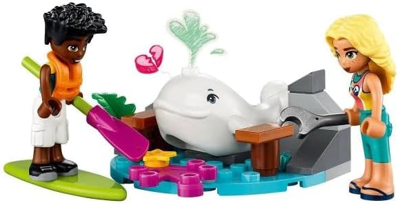 LEGO Friends Sea Rescue Plane 41752 Building Toy, Creative Fun for Girls and Boys Ages 6+, Includes 2 Mini-Dolls and a White Whale Plus Lots of Accessories, A Fun Gift for Kids Who Love Sea Life