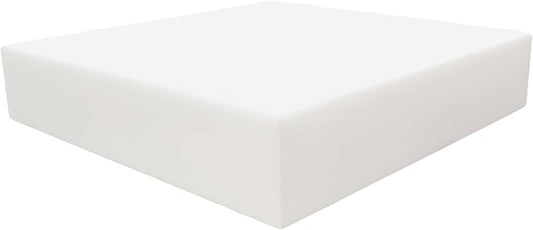 FoamRush 8" H x 24" W x 24" L Upholstery Foam Cushion High Density (Square Foam for Dining Chairs, Chair & Wheelchair Seat Cushion Replacement)