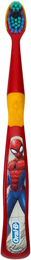 Colgate Marvel Spider-Man Toothbrush, 3+ YRS, Extra Soft (Colors & Characters Very) - 1 Count