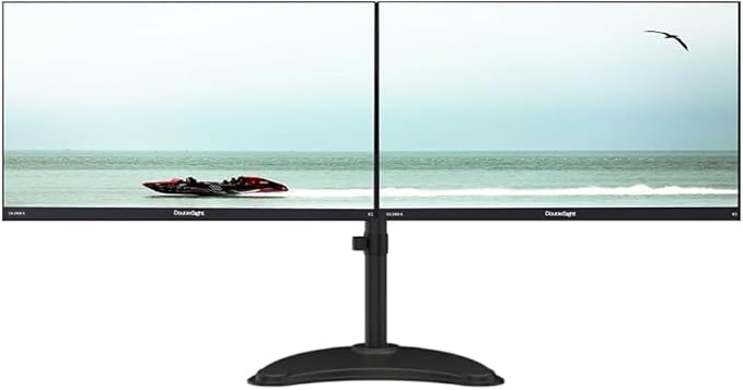KS Doublesight Displays 2 Full HD 24” Monitors Dual Monitor Stand (1920 x 1080), 75Hz