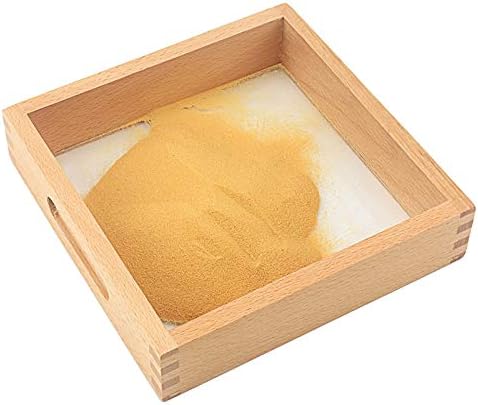 Baby Toy Montessori Language Toy Sand Tray Writing Abilty Yellow Sand Preschool Kindergarten Training Learning Toys for Children