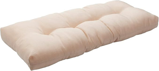 FUNHOME Outdoor Bench Cushion 42 x18 inch with Non-Slip Grips,Water Resistant Porch Swing Cushion,Bench Pillow Pads,Tufted Cushions for Patio Garden Furniture,42" Seat Cushions(Antique Beige)