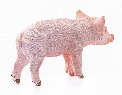 Schleich Farm World Piglet Standing Educational Figurine for Kids Ages 3-8, Pink