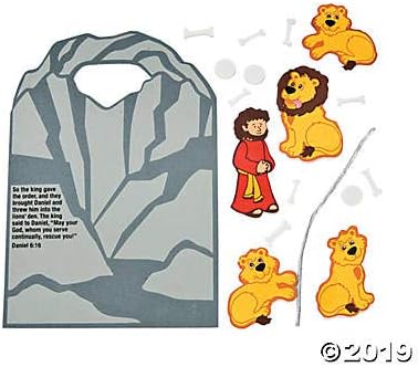 Fun Express Daniel Cast to Lions Den Ck-12 - Crafts for Kids and Fun Home Activities - VBS Vacation Bible School Supplies/Decor