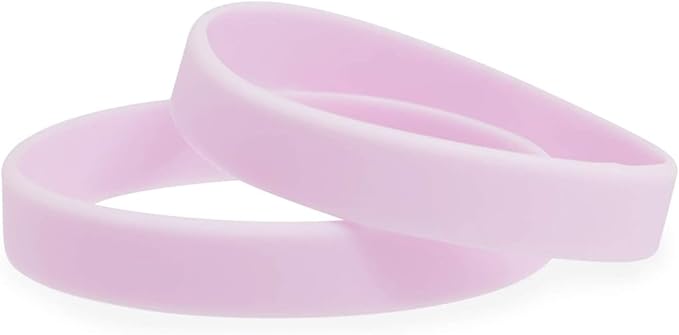 BLUE PANDA Pastel Silicone Bracelets, Party Favors, Intended for Ages 13+ (0.45 x 2.5 in, 6 Colors, 48 Pack)