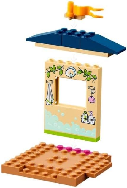 LEGO® Friends Pony-Washing Stable 41696 Building Kit; Comes with a Pony Toy and Mia and Daniel Mini-Dolls; for Ages 4+
