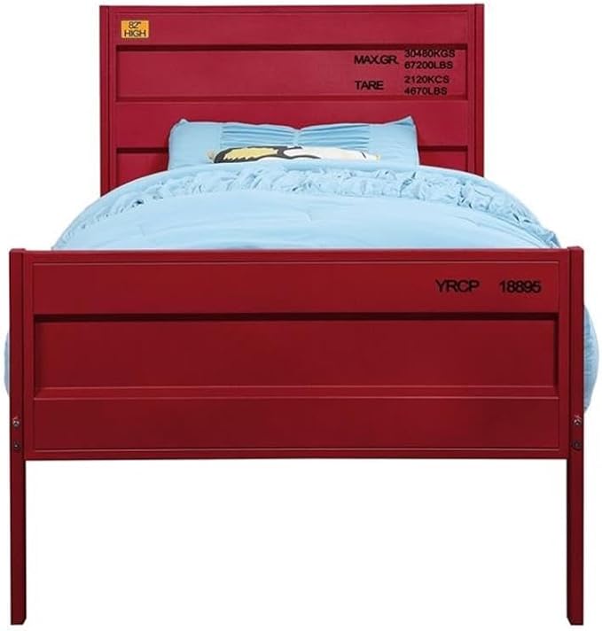 Acme Cargo Full Panel Kids Bed in Red