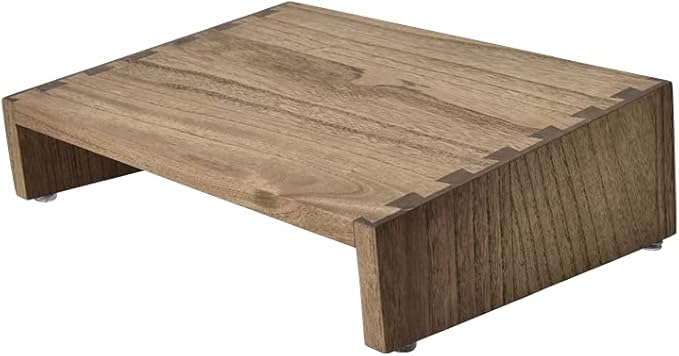 Kirigen Wood Under-Desk Foot Rest with Hight Adjustment -Portable Ergonomic Footrest Support Improves Posture and Circulation - Desk Foot Stool Elevate Foot Leg Wooden Dark Brown,TT-DBR