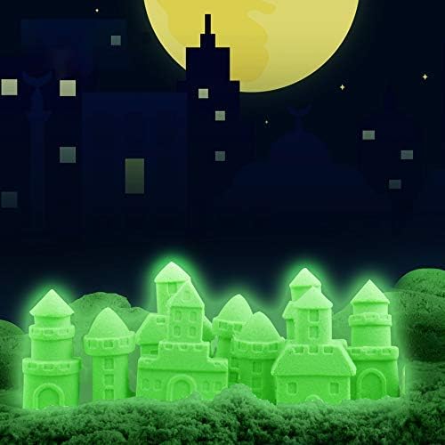 2 lb. Refill Pack - Moldable Indoor Play Sand in Resealable Bag Neon Green