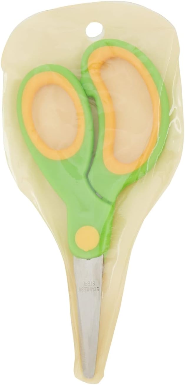 Juvale 24 Pack Blunt Tip Scissors - Classroom Bulk Pack for Kids Crafts, Student DIY Art Projects, Teacher Supplies (3 Colors, 5 Inch)