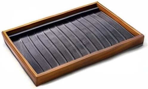 Oirlv Wood 13 Grids Necklace/Bracelet/Pendant Display Tray Jewelry Drawer Organizer Stackable Jewelry Trays(Grey)