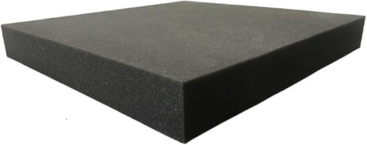 AKTRADING CO. CertiPUR-US® Certified Rubber Foam Sheet (Upholstery Foam, Acoustic Foam Sheet, Seat Replacement & More) - 2" H X 24" W X 24" L