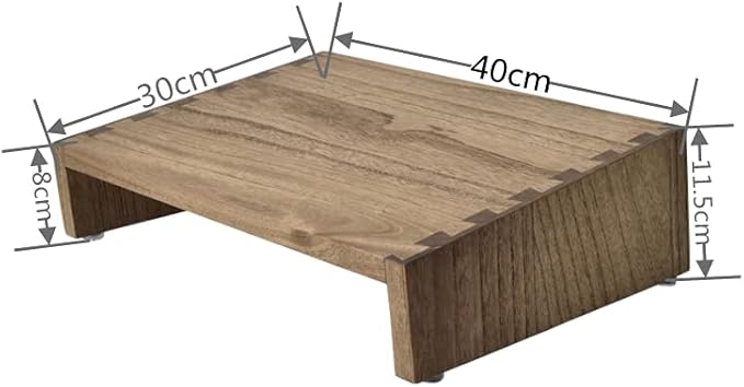 Kirigen Wood Under-Desk Foot Rest with Hight Adjustment -Portable Ergonomic Footrest Support Improves Posture and Circulation - Desk Foot Stool Elevate Foot Leg Wooden Dark Brown,TT-DBR