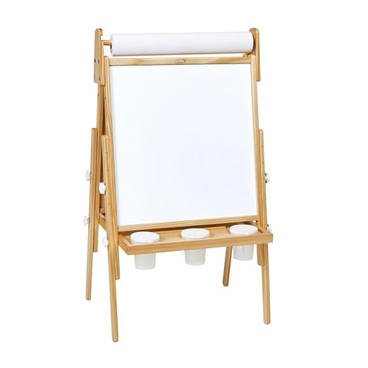 Colorations All in One Wooden Adjustable Easel and Roll