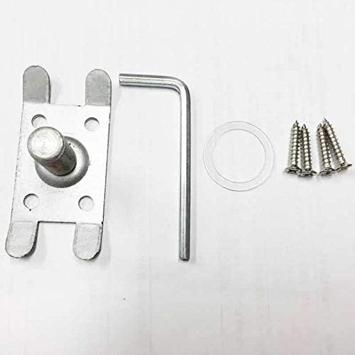 coolnews 2 Pack Crystal Glass Dummy Door Knobs, Single Side Half-Dummy Door Knob Set, Satin Nickel