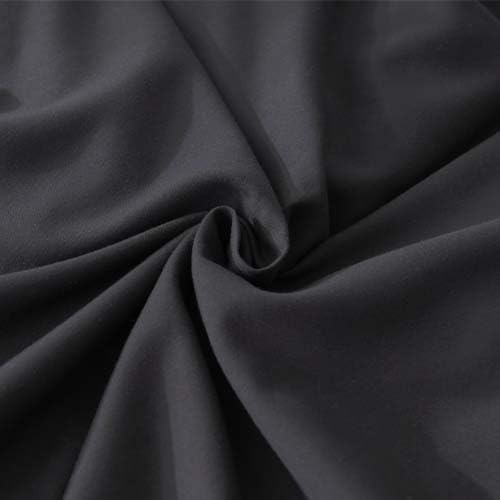 Andency Black Ruffle Comforter Oversized Queen(98x98Inch), 3 Pieces(1 Ruffled Comforter and 2 Pillowcases) Solid Farmhouse Shabby Chic Bed, Vintage Rustic Soft Microfiber Bedding Set