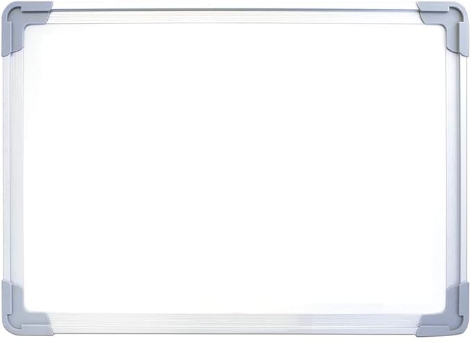 Flipside Products 16” x 20” Magnetic Double-Sided Desktop Easel, Bright White Dry Erase Easel for Office, Home, and Classroom, Aluminum Frame, Magnets and Dry Erase Marker w/Magnetic Eraser Cap