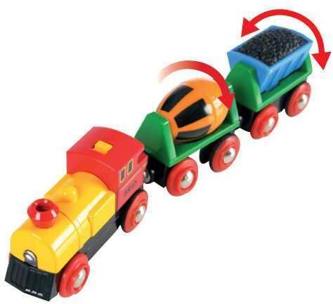 BRIO World Battery Operated Action Train - Dynamic 3 Piece Toy Train Set | Perfect for Kids Ages 3+ | Fun and Educational | Compatible with All Railway Toys