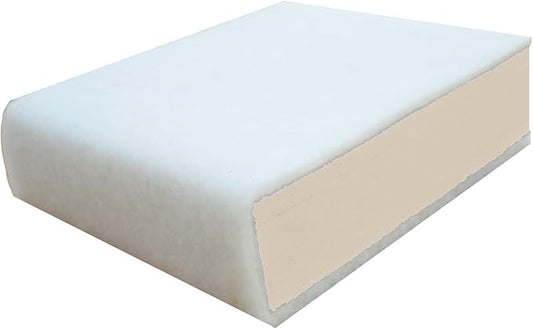 AK Trading CO. 24'' W x 24'' L Upholstery Foam Cushion High Density (Chair Cushion Square Foam Dinning Chairs, Wheelchair Seat Cushion Replacement) with Batting/Dacron Wrap., 6'' H x 24'' W x 24'' L